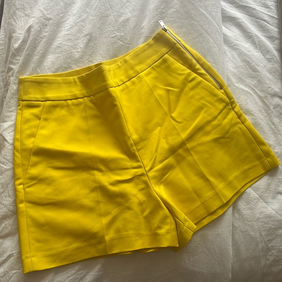 Zara Pants - Yellow Zara high waist shorts size S